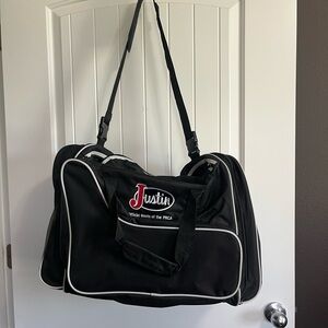 Justin Boots Duffle Bag NFR PRCA Rodeo Las Vegas 2017 Wrangler Collectors New 🤠